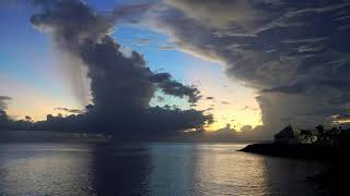 En Martinique ... comment le Soleil se couche ...