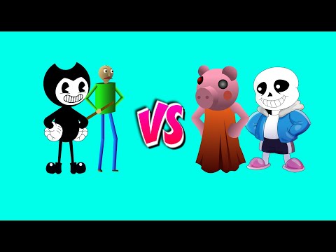 Piggy y Sans vs Baldy y Bendy BATALLA DE RAP - YouTube