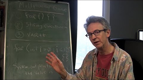 AP Computer Science Video 7 - Multiplication Game with a for loop