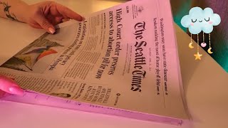 Relaxing Paper ASMR | Newspaper Pages, Crumpled Paper, Smooth Pages & Magazine Sounds - No Talking
