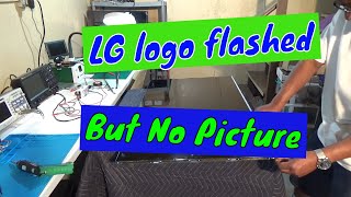 lg 50 inch led tv, quick lg logo flash only,  no picture. lg 50uh5530 tv repair.