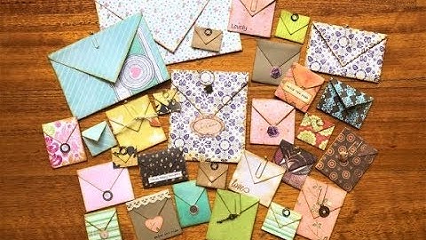 DIY Ephemera for Junk Journals PART 2 - Flip Down Envelopes