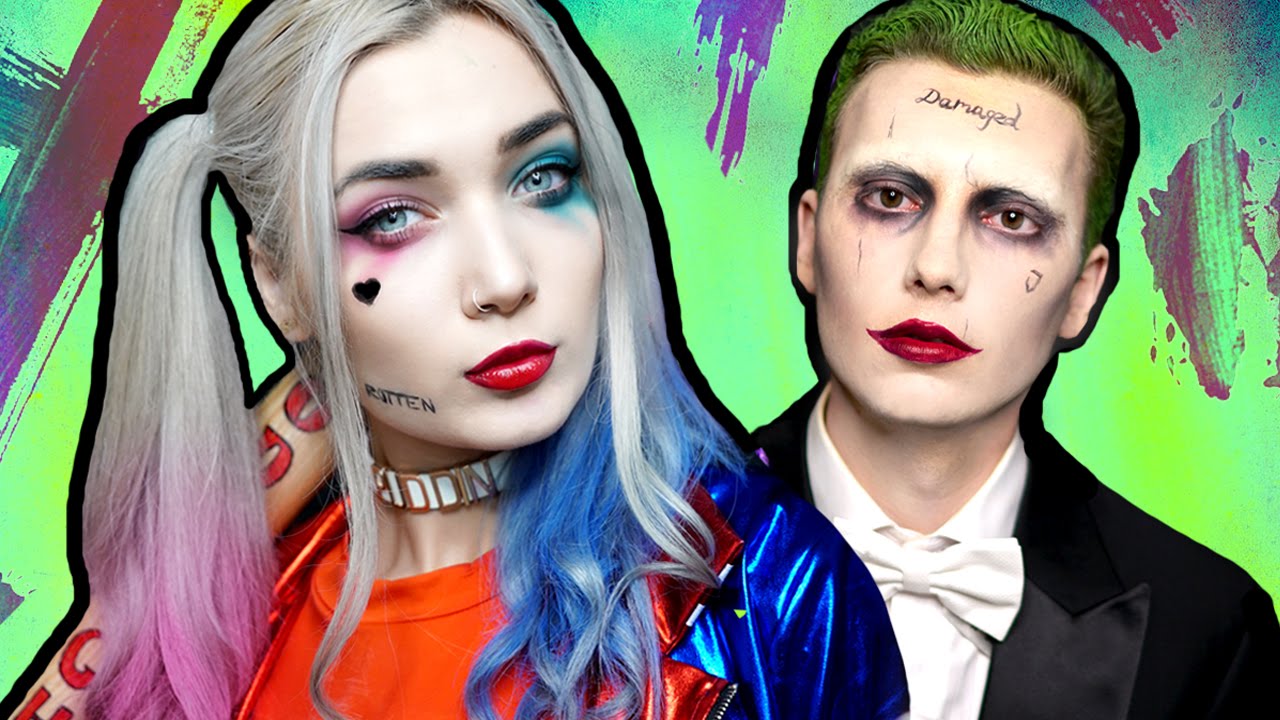 Harley Quinn SUICIDE SQUAD Makeup Tutorial Ft The Joker YouTube