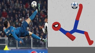Cristiano Ronaldo vs Spider Stickman | Stickman Dismounting funny moments | Best Falls 2026 screenshot 4