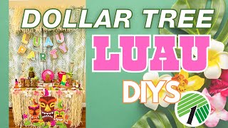 🌺 Luau Dollar Tree DIYS! Tropical Summer Party \& Decor