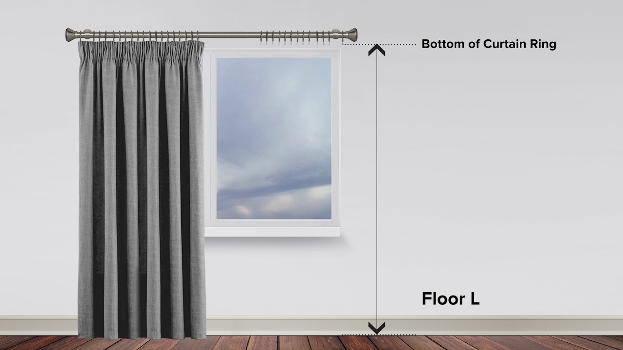 How to Measure for Made to Measure Curtains on a POLE with Pinch Pleat Heading NEW