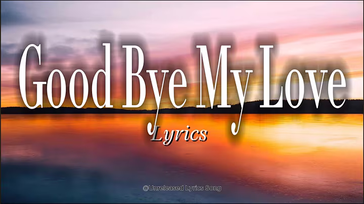 Goodbye My Love | Heartbreaking Farewell Love Song | Emotional English Song 2025 (Lyrics)