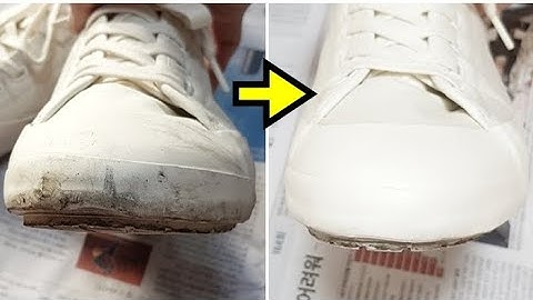 물 없이! 간단하게 흰 운동화 세탁하는 방법