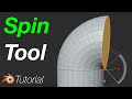 [4.1] Blender Tutorial: Spin Tool in 34 Seconds