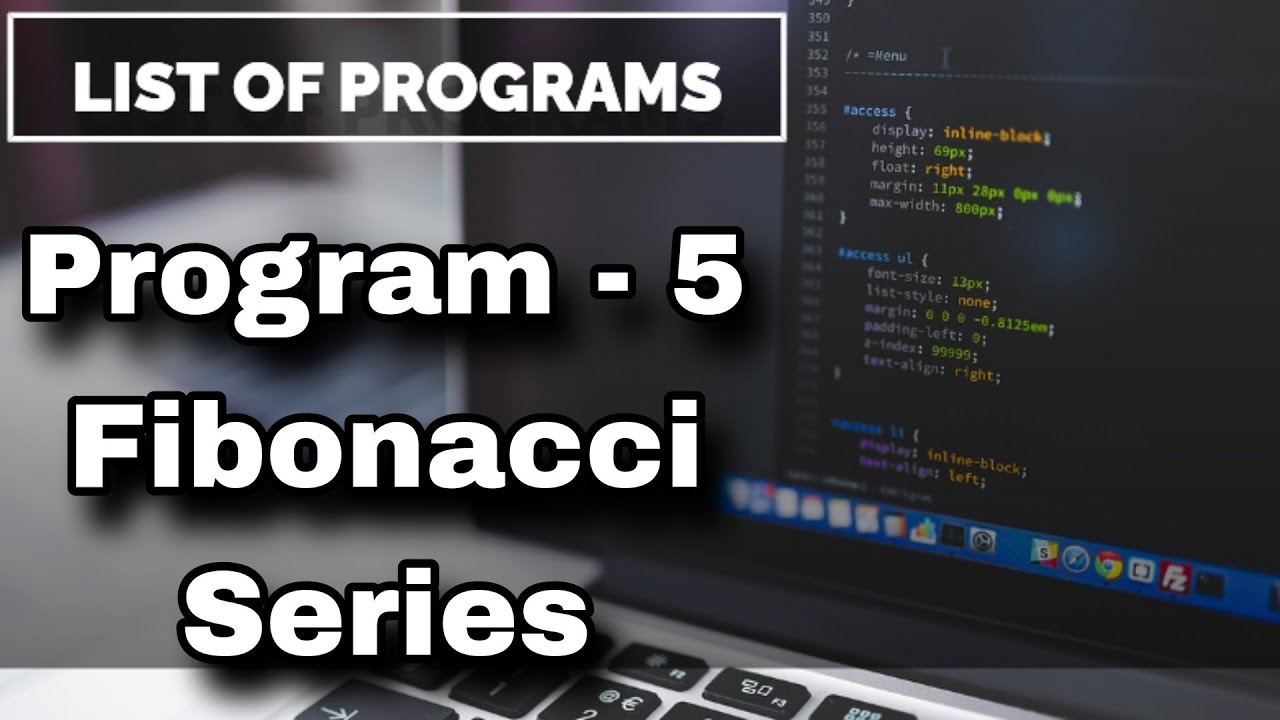 How to make Fibonacci Series in C || List of Programs - 5 || betech ...