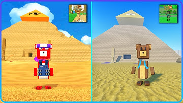Real vs Roblox Astral Temple Super Bear Adventure Gameplay Walkthrough