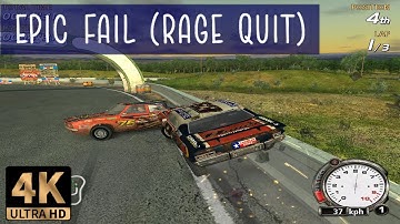 Instant Karma in FlatOut 1 | Epic Fail (Rage Quit)