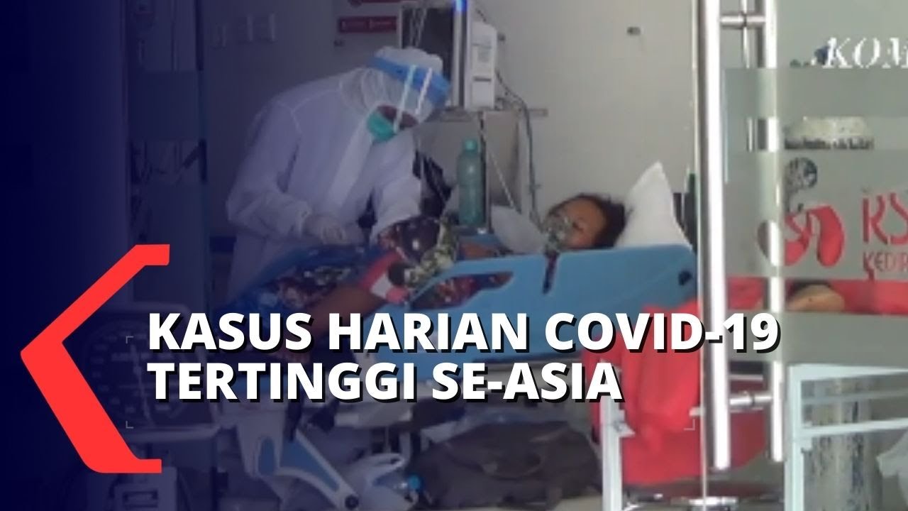 Waduh! Kasus Harian Covid-19 Indonesia Tertinggi Se-Asia dan Nomor Dua Versi Worldometer