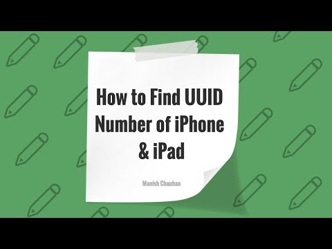 Hoe vindt u UUID nummer van uw iPhone & iPad
