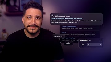 Intro to SEO & Accessibility in Framer (SEO Lesson 1)