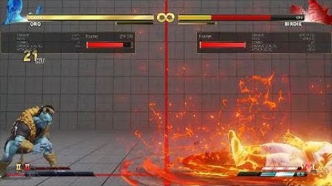 STREET FIGHTER V Oro vs2 reset during vt2 scaled combo