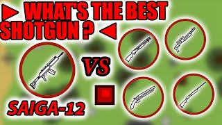 WHAT'S THE BEST SHOTGUN? (without mode) SAIGA-12 vs M1100 vs M870 vs MP220 vs SPAS-12 | SURVIV.IO