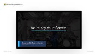 Dynamics 365 Business Central AppSource apps can store secrets in Azure Key Vault screenshot 2
