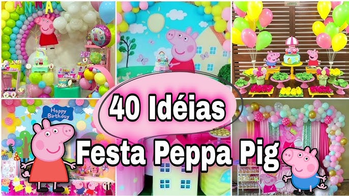 Peppa Pig, decoración para fiesta de cumpleaños de Pepa Pig con