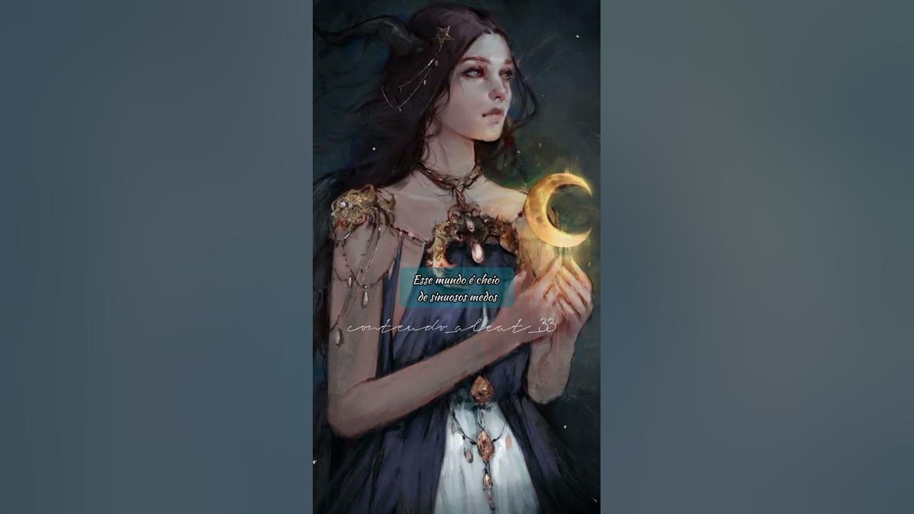 "Olhe para a Lua hoje a noite" Trecho da música The Witch's Daughter da Ashley Serena