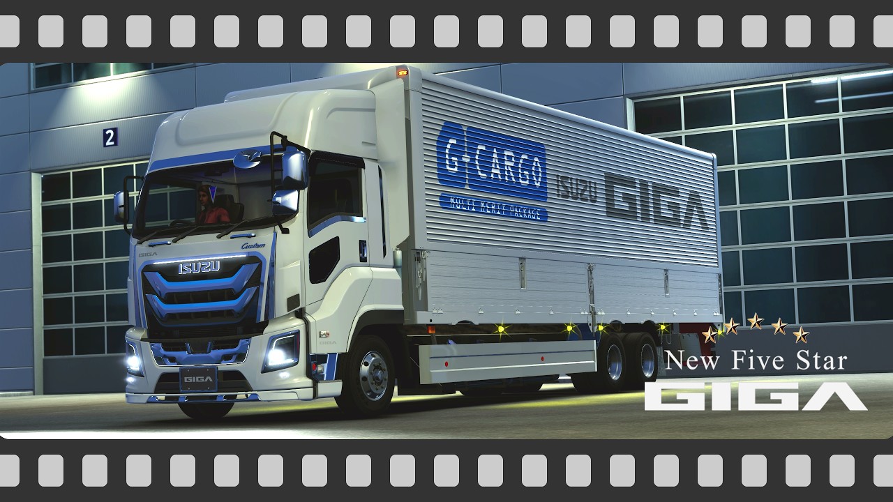 2025年モデル 最新型・いすゞGIGA / 6x4 G-CARGO デモカー ～ ETS2 PV