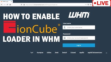 [🔴LIVE] How to enable Ioncube loader via Tweak settings in WHM root?