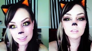 Cute Kitty Halloween Makeup Tutorial!
