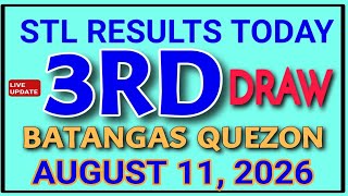 Stl results today batangas quezon 3rd draw august 11, 2026 live update