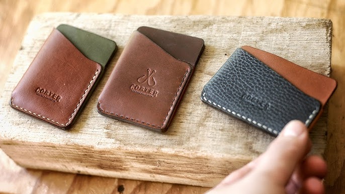 Make a leather wrap wallet (FREE PATTERN) - Step by Step