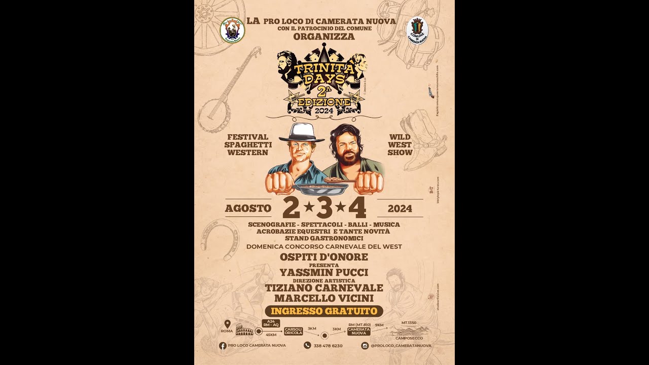 ZTL TV - Trinità Days il festival dello spaghetti western a Camerata Nuova