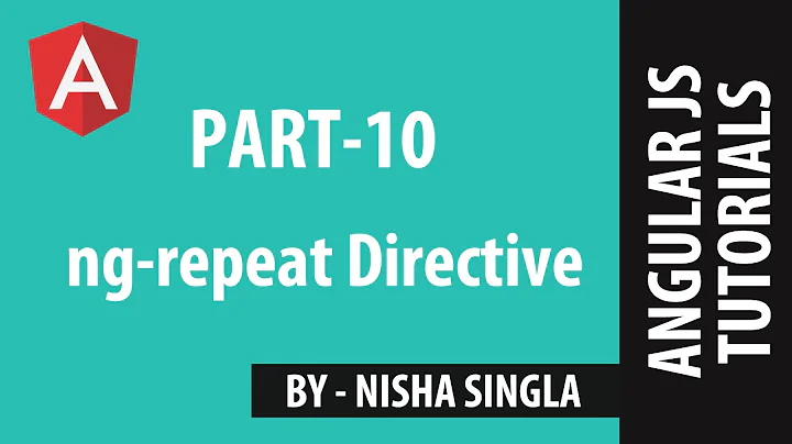 AngularJS Tutorial 10 - ng-repeat Directive