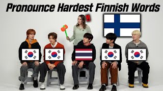 Can KPOP IDOLS Pronounce Hardest Finnish Words l The Wind