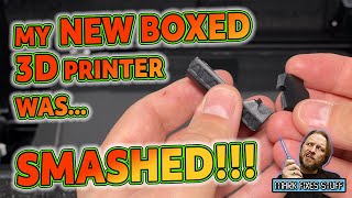 SMASHED Creality CR-6 MAX 3D Printer - BROKEN in the Box - Making my 3D Printing Area vlog!