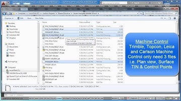 Outputting Machine Control Files