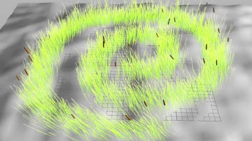 Grass field animation in Houdini