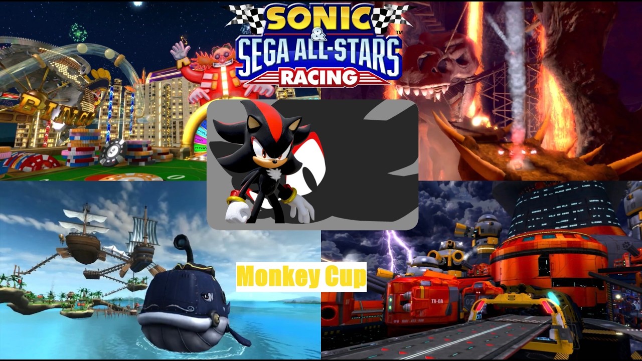Sonic & SEGA All Stars Racing (Wii) Monkey Cup (Shadow)