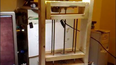 Homebuild CNC Z axis test run