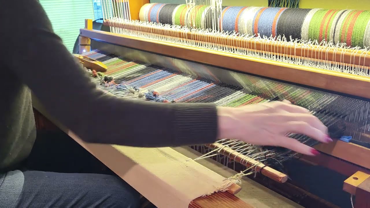 Double Width Double Weave On The Loom