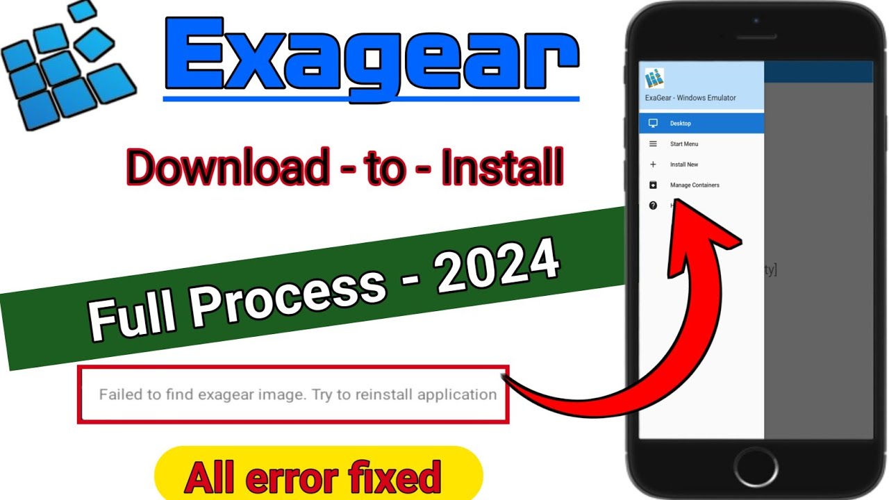Exagear Problem Solved Failed To Find Exagear Image. Try To Reinstall ...