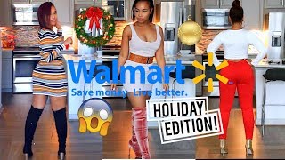 Slaying WALMART OUTFITS!!! 😱 Holiday Edition! 😍 SHOPPING on a BUDGET!