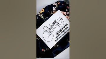 Shabnam name signature #signature #sign #calligraphy #shubham #trendingshorts #signature #sketch