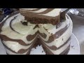 Торт Зебра без выпечки и муки!/Zebra cake without baking, without flour!/Gâteau zébré sans cuisson!