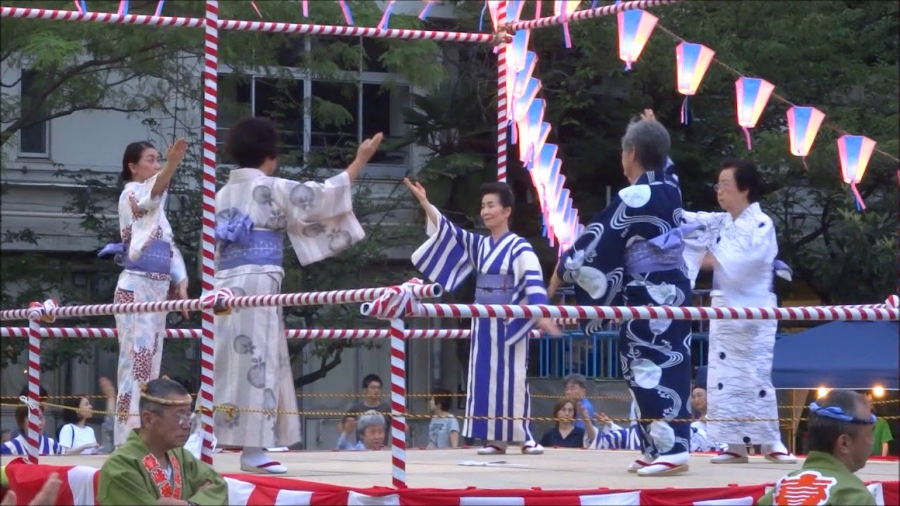 2019年東京都文京区・柳町小学校盆踊り②　椿音頭