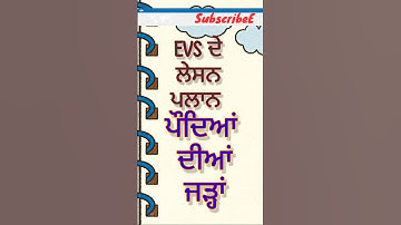 EVS Roots of Plants#LESSONS #PLAN 3 #D.El.Ed #ett 1st/2nd Year #free #pdf #download #education #evs