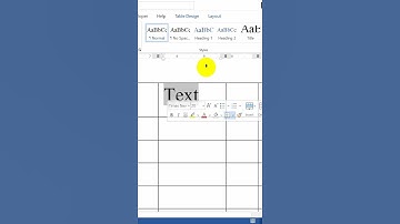 Cách căn chính giữa ô trong Word