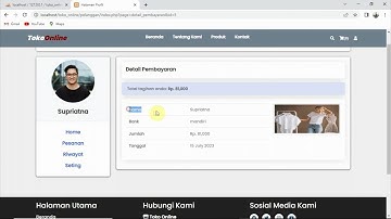 40 - Tutorial  Membuat Toko Online Dengan PHP dan Mysqli - Menampilkan Detail Pembayaran