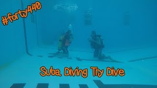 FIRST TIME SCUBA DIVING - TRY DIVE//#forty440