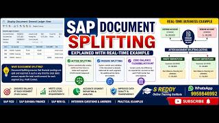 SAP FICO Document Splitting Explained | Active, Passive & Zero Balance Clearing Account with Real