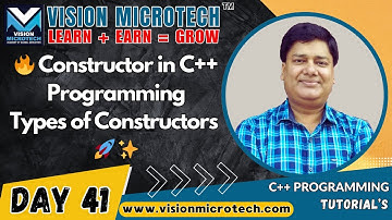 🔥 Constructor in C++ Programming | Types of Constructors 🚀 ✨