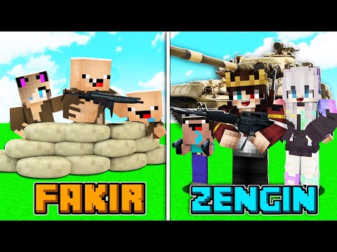 FAKİR AİLE ASKER VS ZENGİN AİLE ASKER! 😱 - Minecraft @BAYDOKTOR